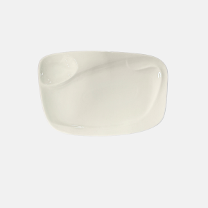 ASSIETTE PORCELAINE RECT 2COMP 438SH30