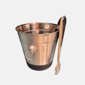 SEAU A GLACE INOX SILVER + PINCE (12)