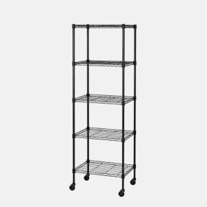 ETAGERE NOIR 5 ETG 60X45X180CM MD6045180