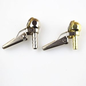 1/4″ NPT Tire Air Chuck Inflator Gauge Brass Ball Auto Car Tire Inflator With Clip For Car Tire Repair Tools TCC01
